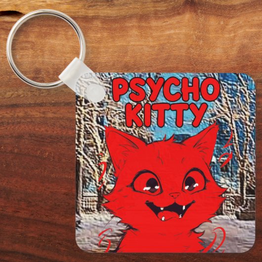 PSYCHO KITTY SLEUTELHANGER (Voorkant)