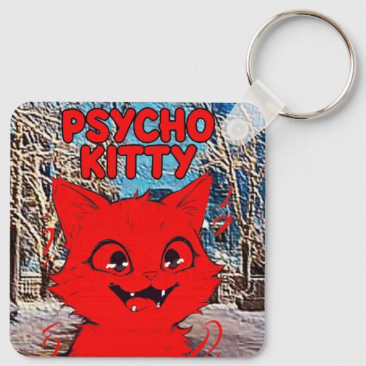 PSYCHO KITTY SLEUTELHANGER (Achterkant)