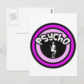 Psycho Lady Briefkaart (Voorkant / Achterkant)