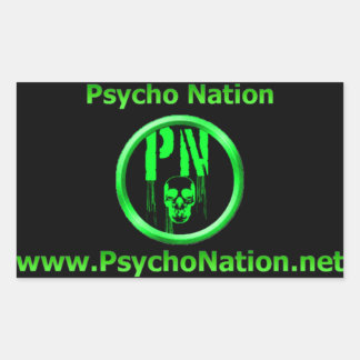 Psycho Nation-Sticker Rechthoekige Sticker