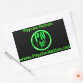 Psycho Nation-Sticker Rechthoekige Sticker (Envelop)