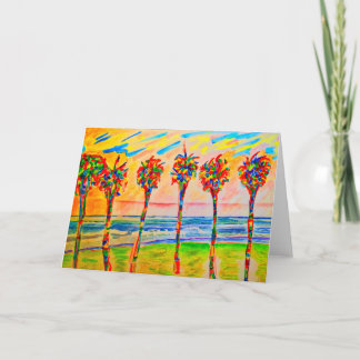 "Psycho Palms"-Wenskaart Kaart