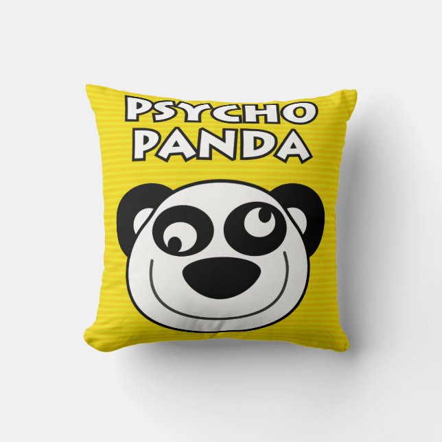 Psycho Panda Kussen (Voorkant)
