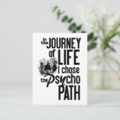 Psycho Path briefkaart (Staand voorkant)