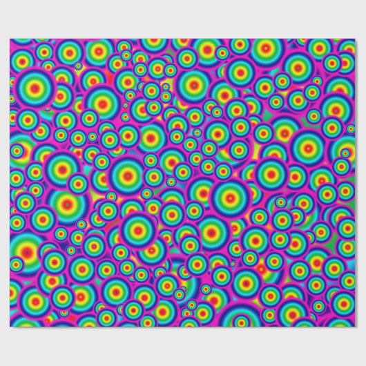 Psycho Psychedelic Wrapping Paper Cadeaupapier (Vlak)