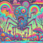 Psycho Rainbow Creep Sticker (Voorkant)