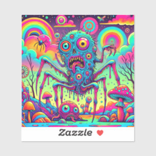 Psycho Rainbow Creep Sticker