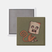 Psycho Sack Monkey Magneet (Voorkant / Achterkant)