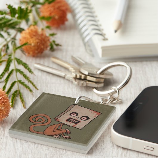 Psycho Sack Monkey Sleutelhanger (Voorkant Rechts)