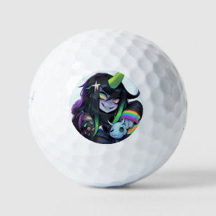 Psycho Schattige Monster Anime Girl Golfballen