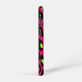 Psycho Skull Hot Pink Leopard Print Samsung Galaxy Hoesje (Rechterkant)