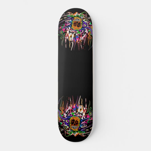 Psycho Skulls Skateboard (Voorkant)