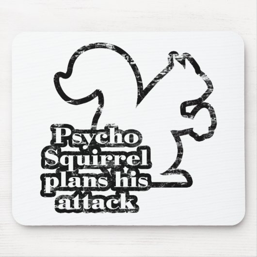 Psycho Squirrel Muismat (Voorkant)