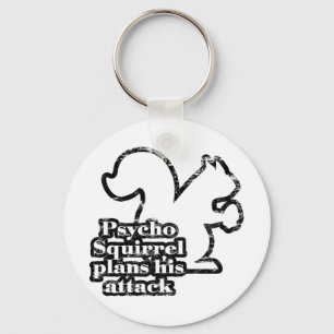 Psycho Squirrel Sleutelhanger