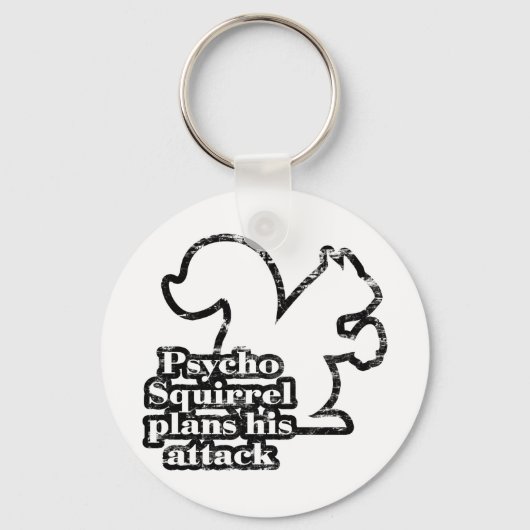 Psycho Squirrel Sleutelhanger (Voorkant)