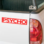 Psycho Stempel Bumpersticker (Op Truck)