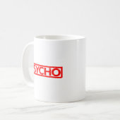 Psycho Stempel Koffiemok (Voorkant links)