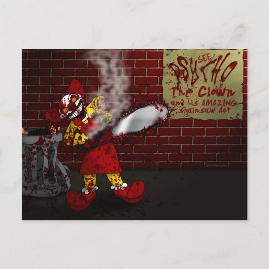 Psycho the Clown Postcard Briefkaart (Voorkant)