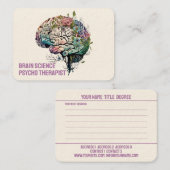 Psycho Therapeut, Coaching - Visitekaartje (Voorkant / Achterkant)