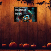 Psycho Top Hat Halloween Party Poster