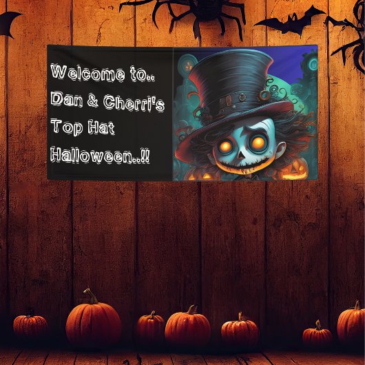 Psycho Top Hat Halloween Party Spandoek