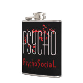Psycho Vinyl Omwikkelde Fles Heupfles (Links)