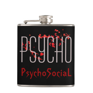 Psycho Vinyl Omwikkelde Fles Heupfles
