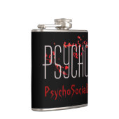 Psycho Vinyl Omwikkelde Fles Heupfles (Rechts)