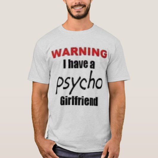 psycho-vriendin t-shirt (Voorkant)