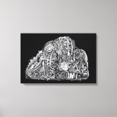 Psycho Warrior Canvas Afdruk (Voorkant)