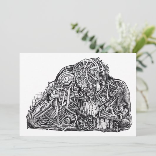 Psycho Warrior, door Brian Benson, Flat Kaart (Staand voorkant)