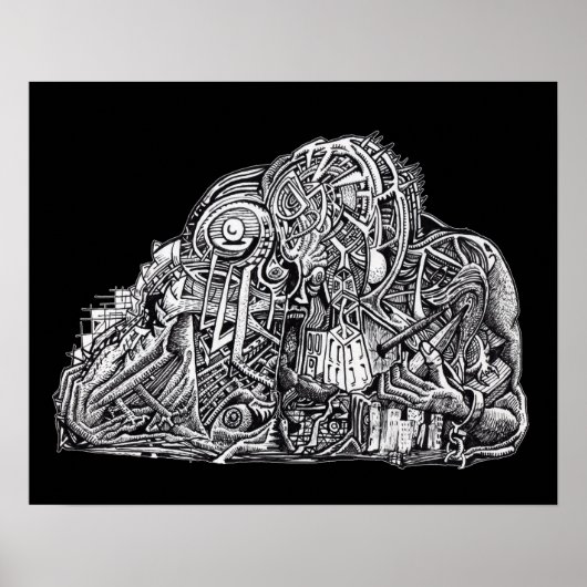 Psycho Warrior Poster (Voorkant)
