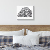 Psycho Warrior, van Brian Benson Canvas Afdruk (Insitu (Slaapkamer))