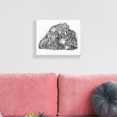 Psycho Warrior, van Brian Benson Canvas Afdruk (Insitu (Woonkamer))