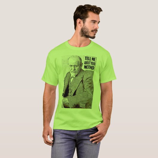 Psychoanalyse, psychoanalytische therapie, FREUD T-shirt (Voorkant volledig)