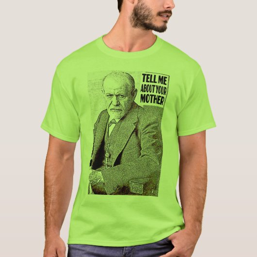 Psychoanalyse, psychoanalytische therapie, FREUD T-shirt (Voorkant)