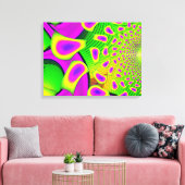 PsychoBerries 3d glazen fractal Canvas Afdruk (Insitu (Woonkamer))