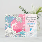 Psychodelic Bubblegum Kunagawa Surfer Cat Kaart (Staand voorkant)