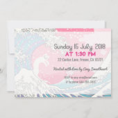 Psychodelic Bubblegum Kunagawa Surfer Cat Kaart (Achterkant)