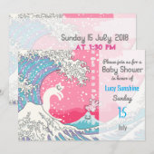 Psychodelic Bubblegum Kunagawa Surfer Cat Kaart (Voorkant / Achterkant)