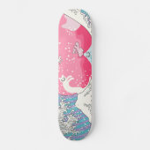 Psychodelic Bubblegum Kunagawa Surfer Cat Skateboard (Voorkant)