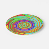 Psychodelic Color Swirl Paper Bord (Gekanteld)