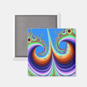 Psychodelic Roller Onderzetter Magnet (Voorkant / Achterkant)