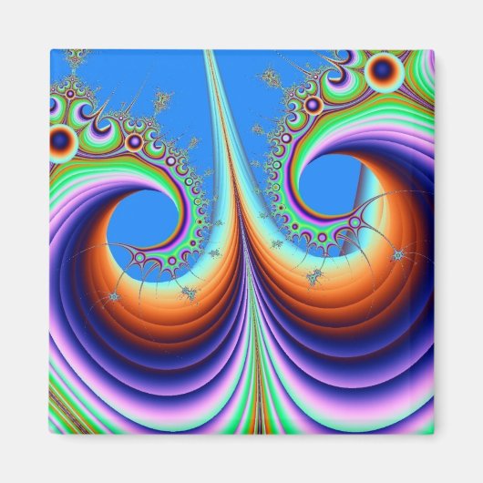 Psychodelic Roller Onderzetter Magnet (Voorkant)