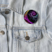 Psychodelisch Ronde Button 5,7 Cm (In situ)