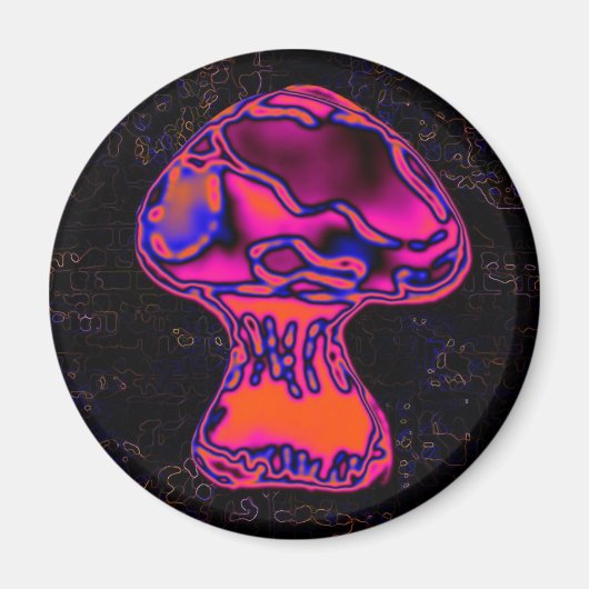 psychodelische paddenstoel magneet (Voorkant)