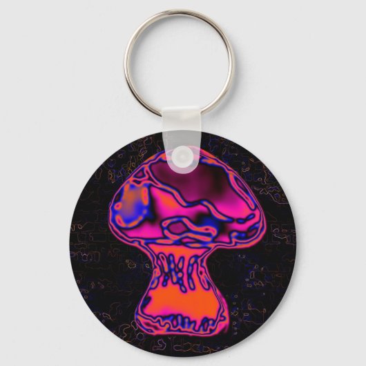 psychodelische paddenstoel sleutelhanger (Voorkant)