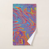Psychodelische texturen bad handdoek (Handdoek)