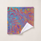 Psychodelische texturen bad handdoek (Wasdoekje)