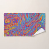 Psychodelische texturen bad handdoek (Handdoek)